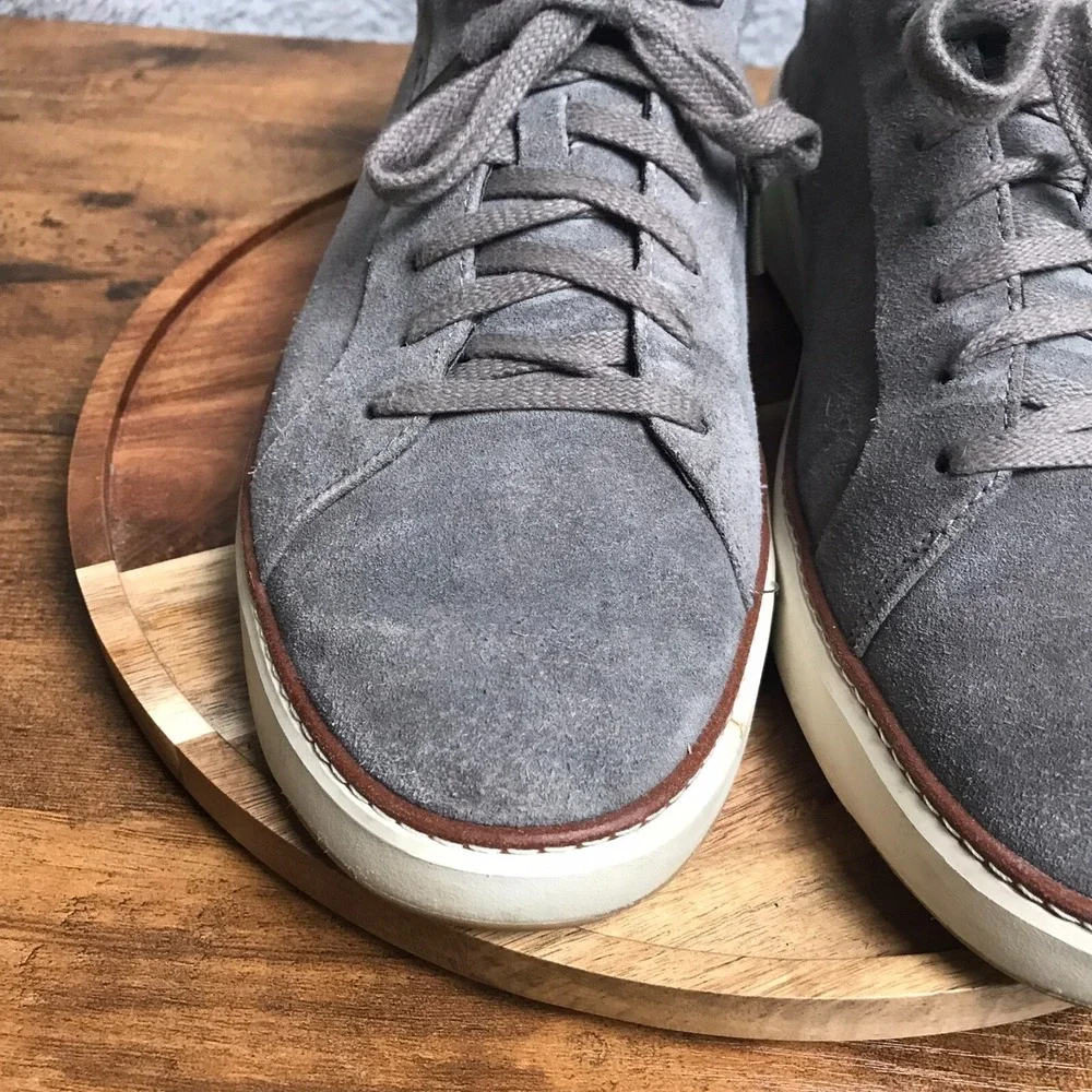 Cole Haan GrandPro TopSpin Sneaker Means 13M Gray Suede Low‎ Top Tennis Shoes